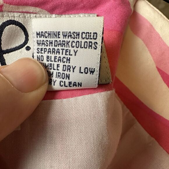 Lilly Pulitzer Skirt Size 8 Pink Zebra Animal Print A-Line Cotton Summer Preppy - Picture 8 of 10